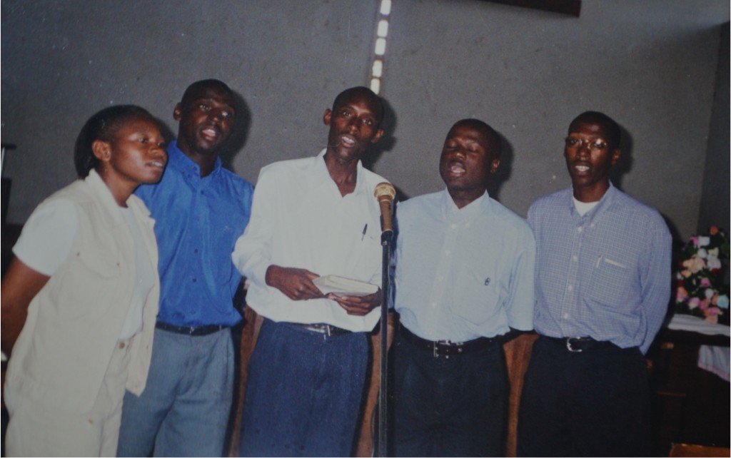 Early worship leaders during a church service