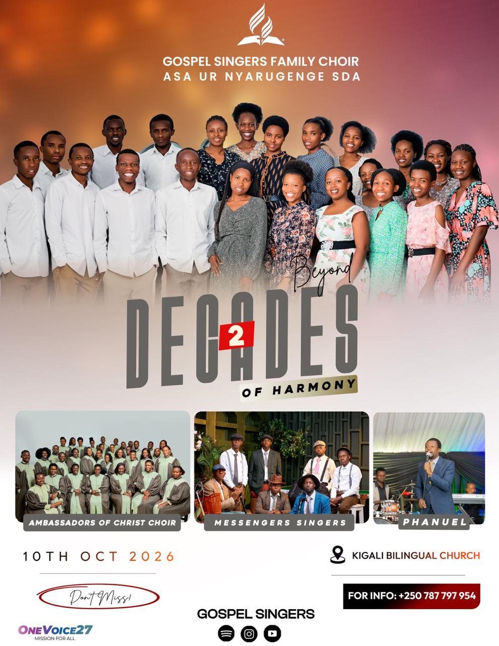 Beyond 2 Decades of Harmony  | Gospel Singers